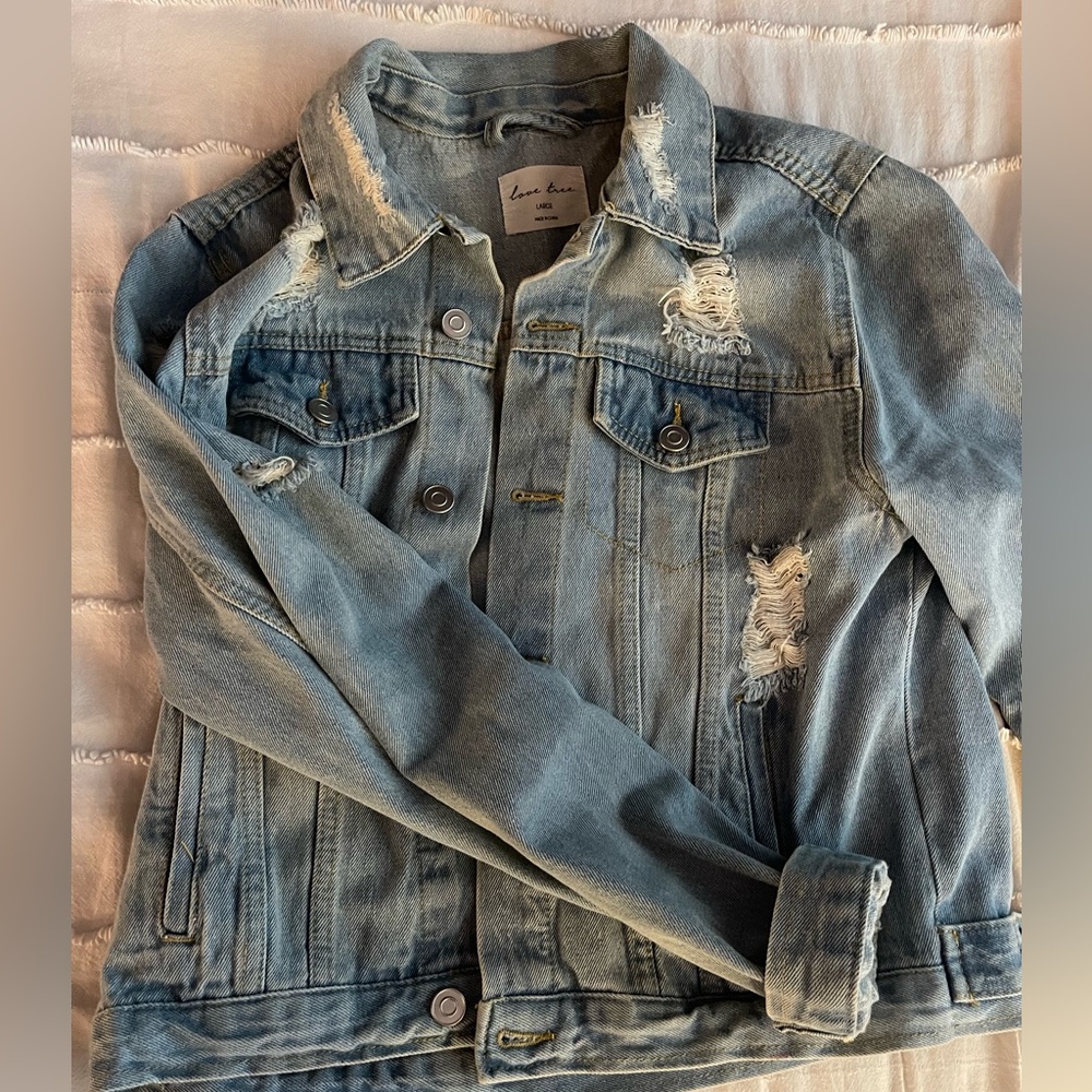 Boho Over sized Jean jacket